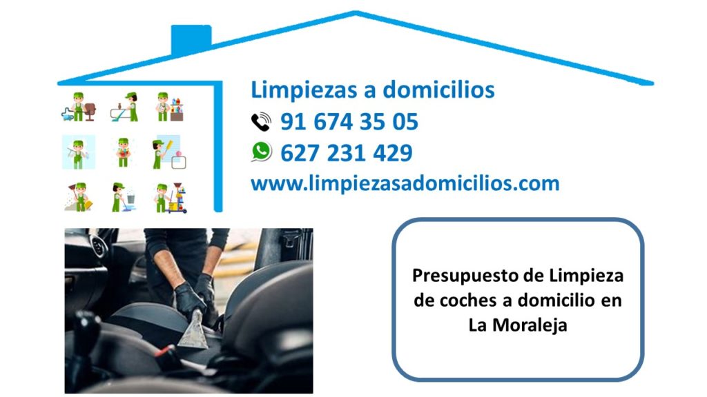 Presupuesto de Limpieza de coches a domicilio en La Moraleja