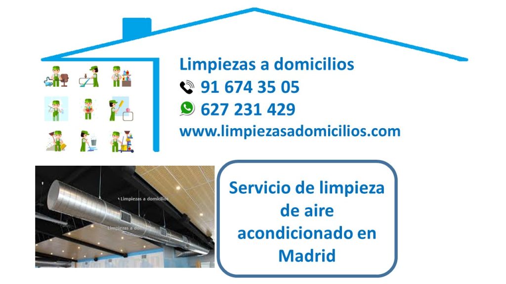 Servicio de limpieza de aire acondicionado en Madrid