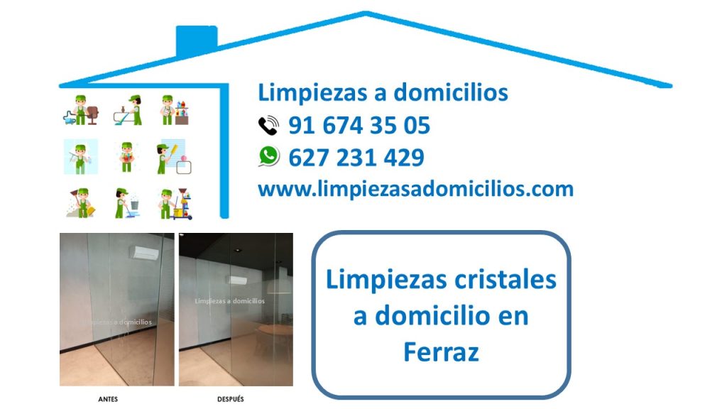 Limpiezas cristales a domicilio en Ferraz