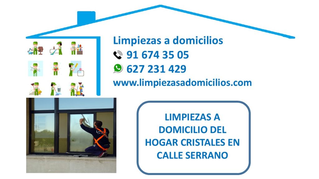 LIMPIEZAS A DOMICILIO DEL HOGAR CRISTALES EN CALLE SERRANO