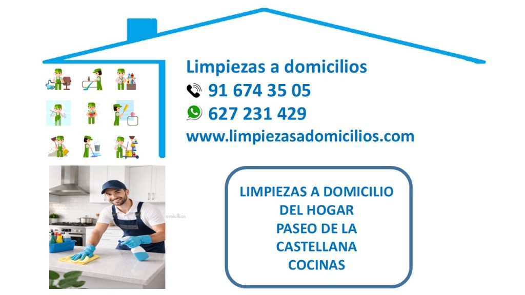 LIMPIEZAS A DOMICILIO DEL HOGAR PASEO DE LA CASTELLANA COCINAS